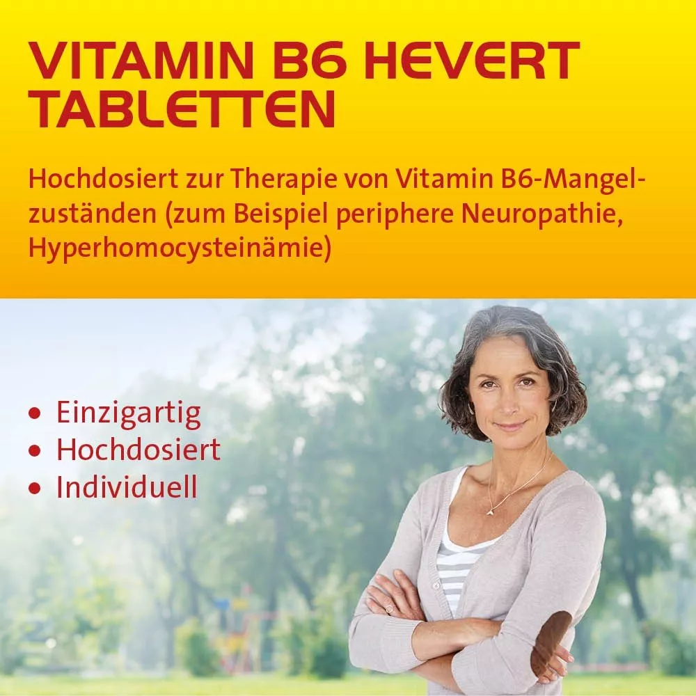Vitamin B6-Mangel-Symptome mit Vitamin B6 Hevert Tabletten beheben